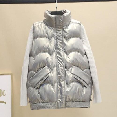 Solid Short Winter Vest for Women Cotton Padded Plus Size Stand Collar Womens Winter Sleeveless Jacket with Zipper