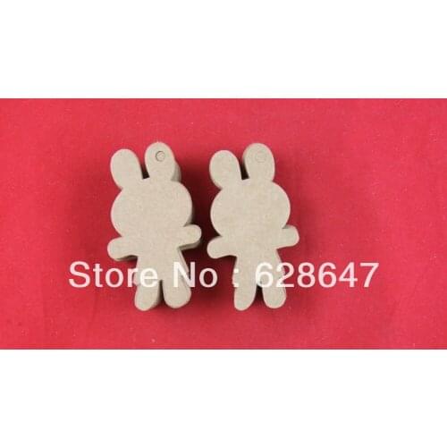 Wholesale free shipping kraft paper cute little rabbit tag,personality irregular tag,gift hang tag,DIY creative tag