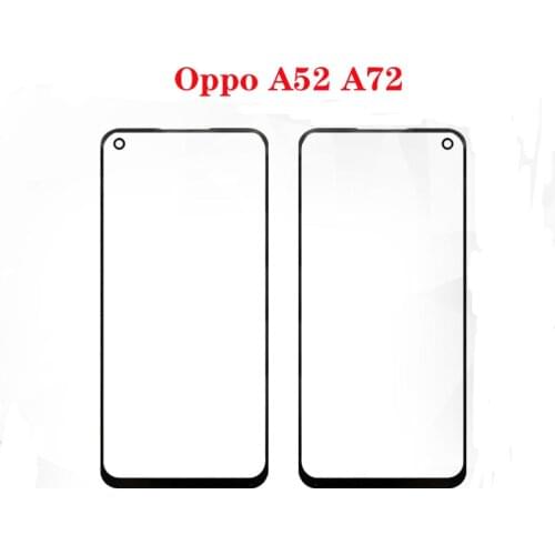 Original For Oppo A52 A72 Front Outer Glass Top Lens Screen Panel Replacement