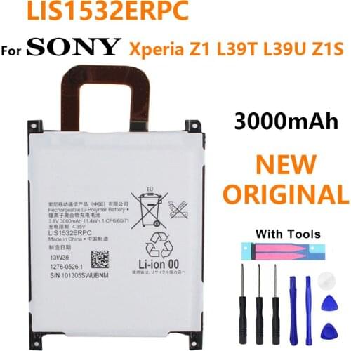 SONY Original Replacement Phone Battery LIS1532ERPC For Sony Xperia Z1 L39T L39U With Free Tools 3000mAh+tracking number