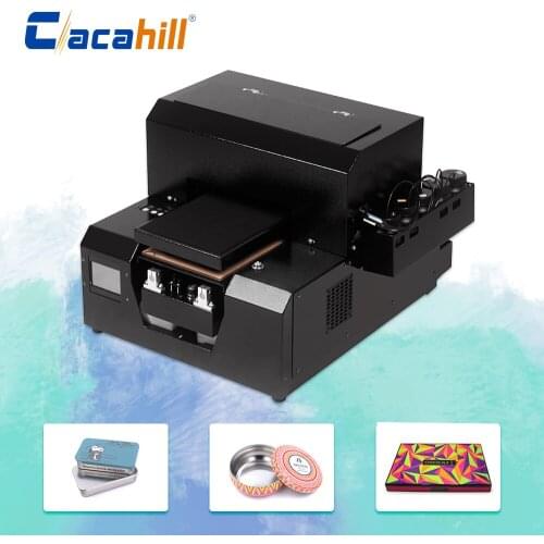 Professional A4 UV inkjet printer small home portable for card/lighter/U disk/comb/gift box colorful printing