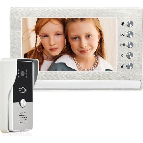 Wired Video Intercom system Video Door Phone Doorbell kits for Home Apartment for Apartment Home Lock Access Control Systemeen