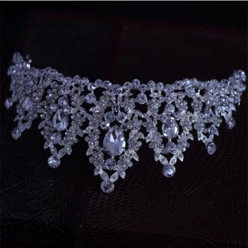 Wedding Bridal Crystal Tiaras And Crowns Princess Queen Pageant Prom Rhinestone Tiara Headband Luxury Wedding Hair Accessories