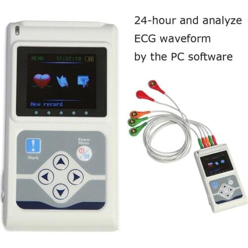CONTEC TLC9803 3 Channels Recordable ECG Machine ECG Holter System Monitoring Tester Monitor Health Care