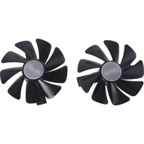 MXLC 2pcs CF1015H12D VGA Fan Graphics Card Cooling Fan for Sapphire Nitro 8G RX480 4G 570 4G/8G D5 RX580 4Pin 12V 0.42A Fan