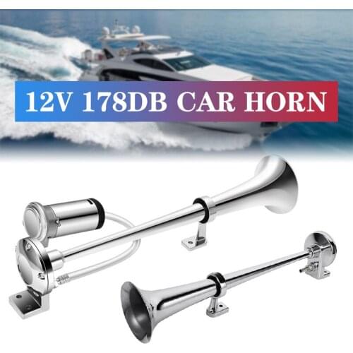 178DB 12V Single Trumpet Air Horn Compressor For Car Truck Boat Train Horn Hooter For Auto Sound Signal
