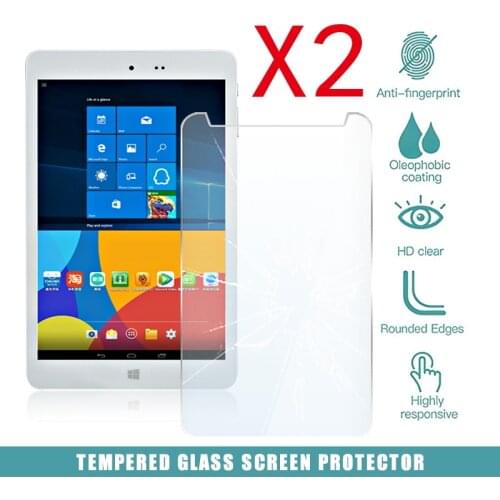 2Pcs Tablet Tempered Glass Screen Protector Cover for Chuwi HI8 Tablet PC Anti-Screen Breakage Anti-Fingerprint Tempered Film
