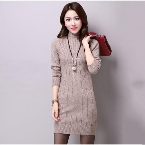 Fashion 2020 Women Winter Sweater Autumn Slim Long Sweater Pullovers Warm Knitted Sweaters Pullover Lady Thick Warm Top