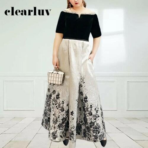 Patchwork A-Line Evening Dress DR1024 O-Neck Half Sleeve Robe De Soiree Crystal Pattern Women Party Dresses Lace Up Formal Gown