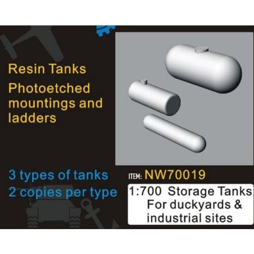 1/700 Storage Tanks For Dockyards & Industrial Sites
