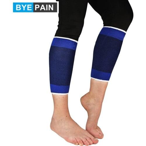 1Pair BYEPAIN Calf Compression Sleeves Footless Compression Stockings and Calf Support for Runners - Relief for Shin Splints