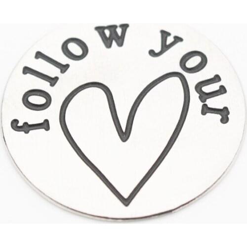 10pcs/lot Stainless steel 22mm large silver Follow your window plate floating plate for 30mm floating locket diy Glass Lockrt