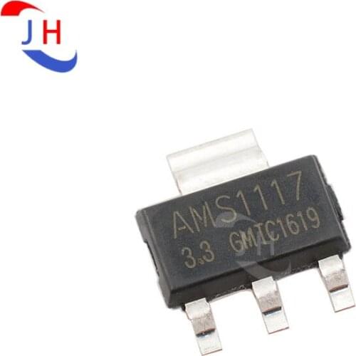 5PCS Chip AMS1117-3.3V Power IC Buck IC Linear Regulator LDO SOT-223 Package Chip AMS1117 4-Pin