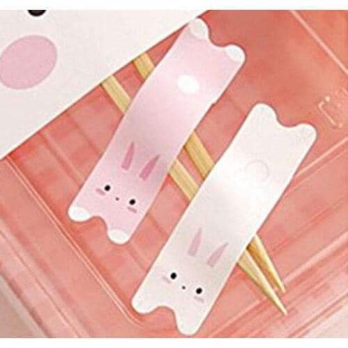 180 stickers/lot 55x15mm RABBIT pattern self-adhesive paper sticker for decoration/gift, Item No.TK47