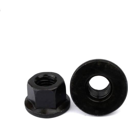 2PCS-M12 DIN6923 Flange Pad Nut Six Flange Nut M12