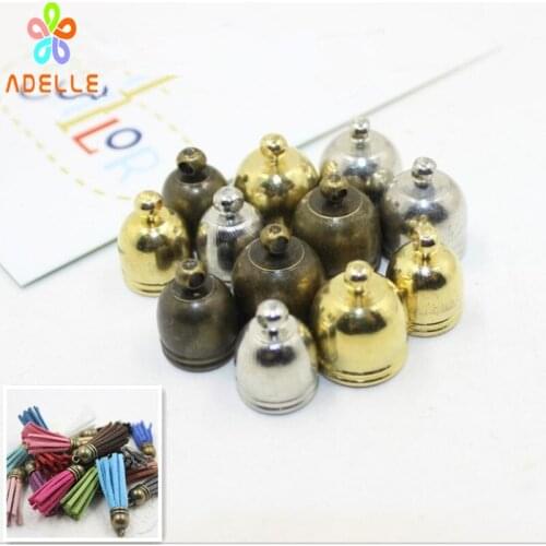 50x Solid Brass Silver/Gold/Antique End Cap MINI Round Bead Stopper Connector DIY Tassel Jewelry Making Finding Free shipping