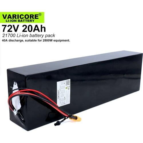 72V 20Ah 20S5P 26700 Lifepo4 Battery Pack 20A Maximum 60A Balanced BMS for Electric Boat E-bike 58.4V Lawn mower XT60
