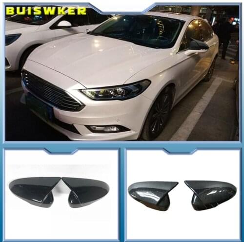 Car Chrome Rear View Mirror Decoration Cover Side Door Mirror Cover Cap for Ford Mondeo Fusion 2013-2020