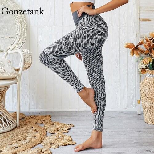 Seamless Elastic Push Up Leggings Sport Women Fitness Running Peach Hip Jacquard Yoga Pants High Waist Gym Girl Tights