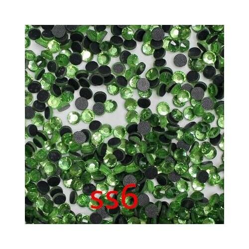 Jonquil colour colour SS6 1.9-2.0mm,1440pcs/Bag DMC HotFix FlatBack Rhinestone,Hot Fix glitters iron-on garment crystal stone