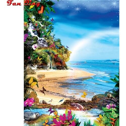 DIY Diamond Painting Forest Nature Cross Stitch Full Square Round Diamond Embroidery Rhinestones Mosaic Decor