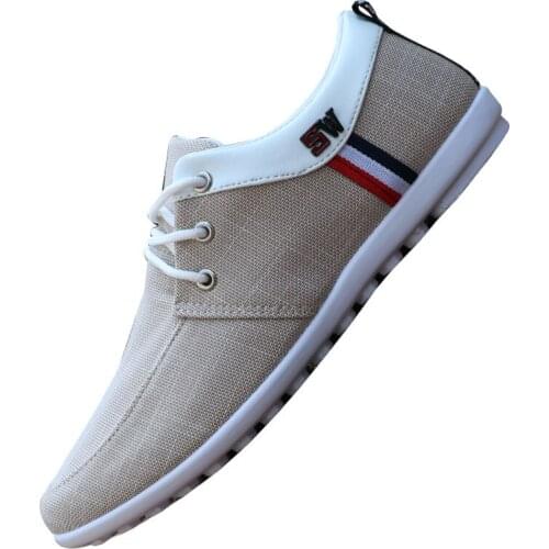Men Casual Shoes Slip On Loafers Italian Breathable Canvas Shoes Male Driving Shoes Autumn New Fashion Flats Zapatos De Hombre