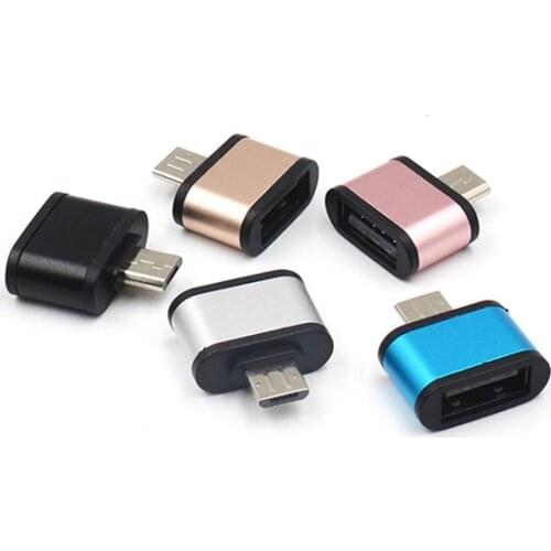 Metal Micro USB Male to USB Female OTG Adapter OTG USB Cable Converter for Tablet V8 port Android Phone USB OTG Hug Adapter