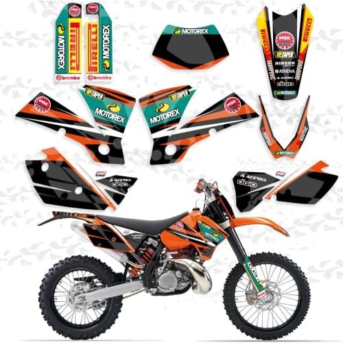New Team Graphics Stickers Decals For KTM EXC 125 200 250 300 400 450 525 2004
