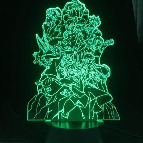 Newest Led Night Light Cartoon kids Kakashi Sasuke Sakura Japanese Manga Anime Friendship Comic Sensor Lamp nightlight 3d Lamp
