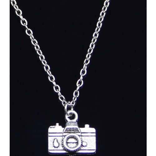 New Fashion Necklace 15x14mm camera Pendants Short Long Women Men Colar Gift Jewelry Choker