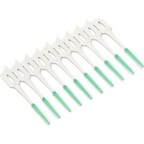 New 40Pcs Soft Clean Between Interdental Floss Brushes Dental Oral Care Tool C1FF