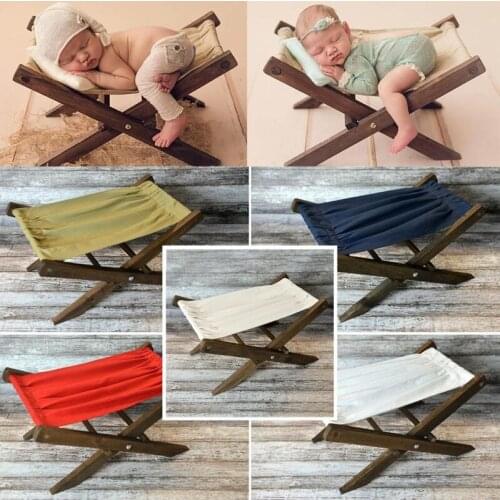 Newborn Baby Photography Props Deck Chair Infant Photo Shooting Fotografia Posing Accessory