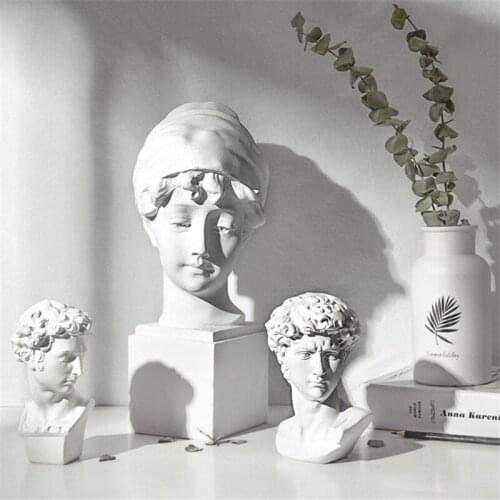 Nordic Resin David Venus Bust Sculpture Sketch Character Portrait Living Room Figure Venus Art Statue Home Crafts Decoration