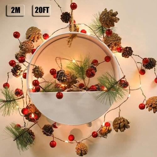 Fairy Light 2M 20LED Christmas Lights Decorationlight Room Decor String Light Romantic Warm White Lighting Garland Lights