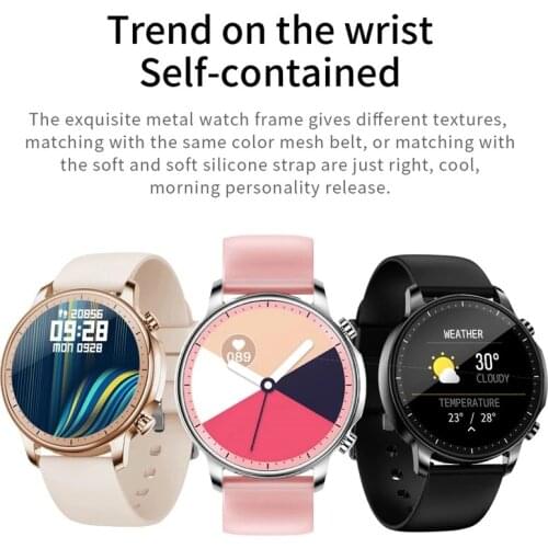 V23 Smart Watch Men Women Full Screen Touch IP67 Waterproof Heart Rate Blood Monitor for iOS Android Sport Smartwatch