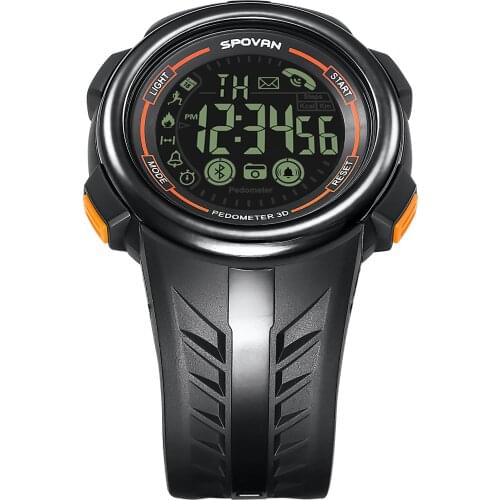 SPOVAN PR3 Smart Sports Watch Support Outdoor Pedometer Calorie Health Monitoring Fitness Tracker IP67 Waterproof Smart Watch