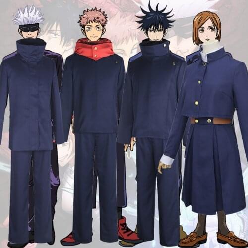 Jujutsu Kaisen Tokyo Prefectural Jujutsu High Yuji Itadori Megumi Fushiguro Nobara Kugisaki Satoru Gojo Uniform Cosplay Costume