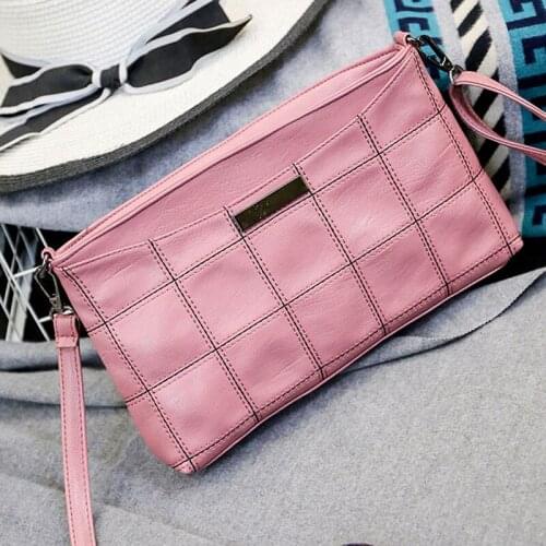 Vintage PU Leather Crossbody Handbags for Women High Quality Pure Color Shoulder Bags Messenger Clutch Phone Purse