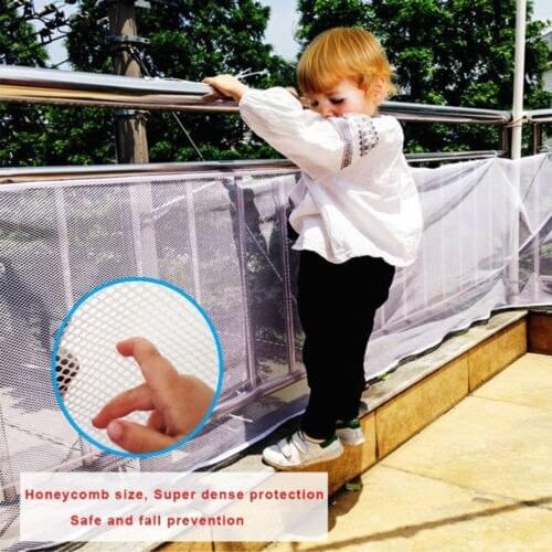Indoor Protection Nets Stair Baby Pet Safety Balcony Protective Net Practical Home Anti-Fall Accessories Stair Railing Fence Net
