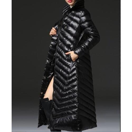 Thick X-Long Women Winter 90% Duck Down Coats Winter Women Down Coats Long Duck Down Jackets Plus Size