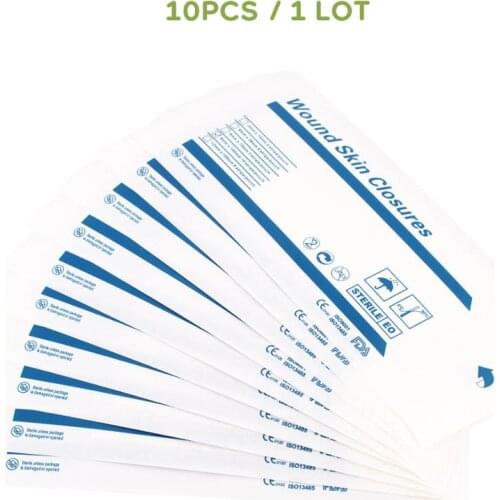 10Pcs/Lot Surgical Strip First Aid Tape Medical Paper Tape Wound Closures Wound Closure Strips for Wound Care