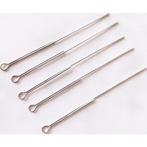 20pcs/lot rotating Sequin steel wire 65mm-75mm DIY fishing lure bait hook accessorie Manual composite spindle steel wire