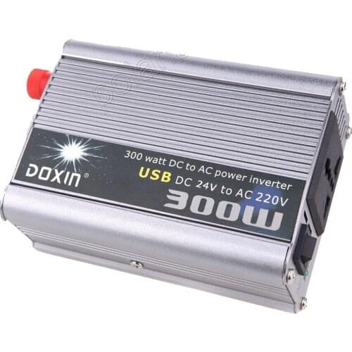 300W Modified Sine Wave Portable Car Automotive Power Inverter Charger Converter DC 24V to AC 220V voltage transformer