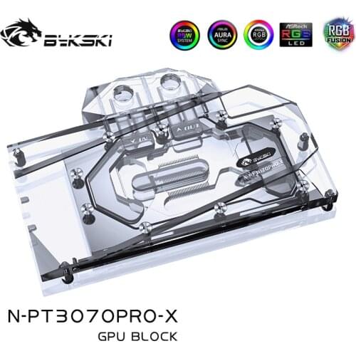 Bykski N-PT3070PRO-X,GPU Water Cooling Block For Palit RTX 3070 3060Ti Gaming Pro OC Graphic Card,VGA Block,GPU Cooler