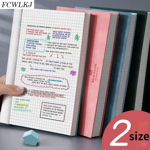 Notebook A5/B5 Thickened Large Super Thick Grid Square book Grid Diary Cuaderno Notebooks And Journals Simple diary grid book