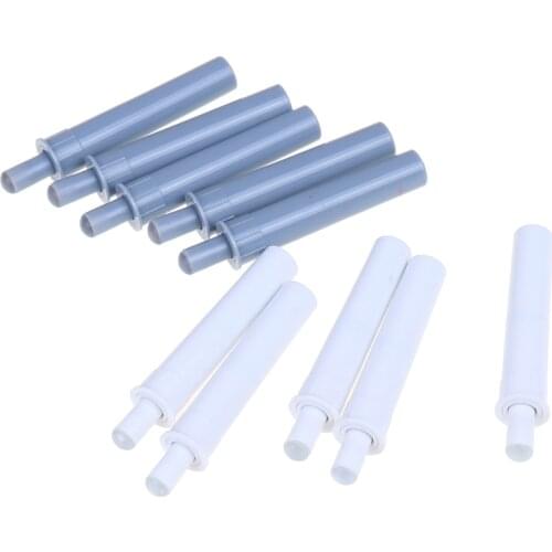 5 Pcs Cabinet Catches White Damper Buffers For Door Stop Kitchen Cupboard Quiet Drawer Soft Close Furniture Hardware