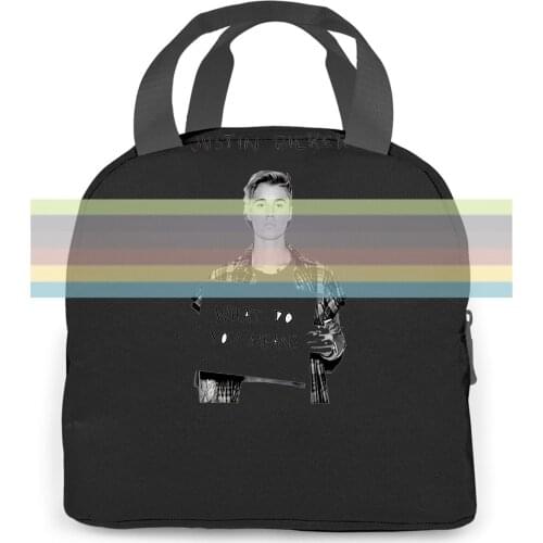 Justin Bieber What Do You Mean SM, MD, LG, , X New women men Portable insulated lunch bag adult