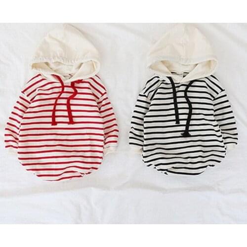 Sailor style baby girls romper fall hooded jumpsuit newborn baby boys outfits costumes children onesie outfits Babyspielanzug