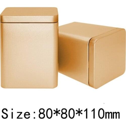 6pcs Metal Packaging Boxes Sealed Tea Jars Small Sundries Storage Boxes Chocolate Cookies Candy Box Gift Jewelry Organizer