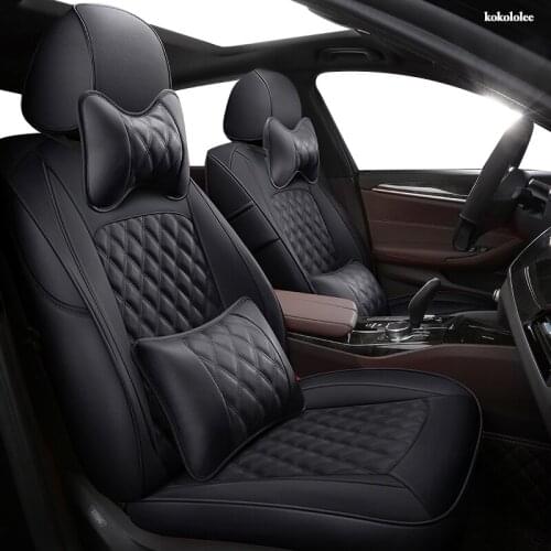 KOKOLOLEE Custom Leather car seat covers For Infiniti QX50 QX56 QX80 Q70 QX60 Q50 ESQ QX30 Q50 Q70 Automobiles Seat Covers auto